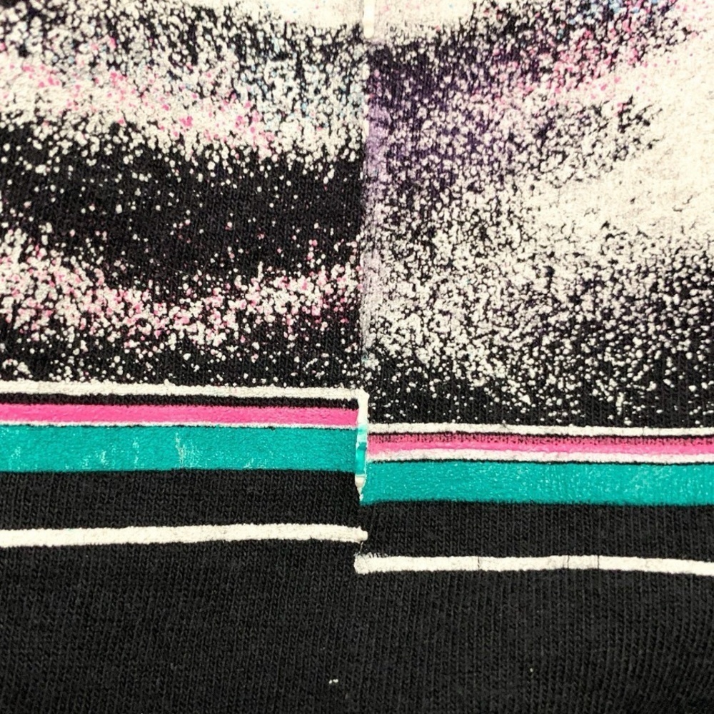 Vtg 90s Park City Ski Wrap AOP Long Sleeve Shirt Oneita San Segal M Fits Smaller - Picture 8 of 10